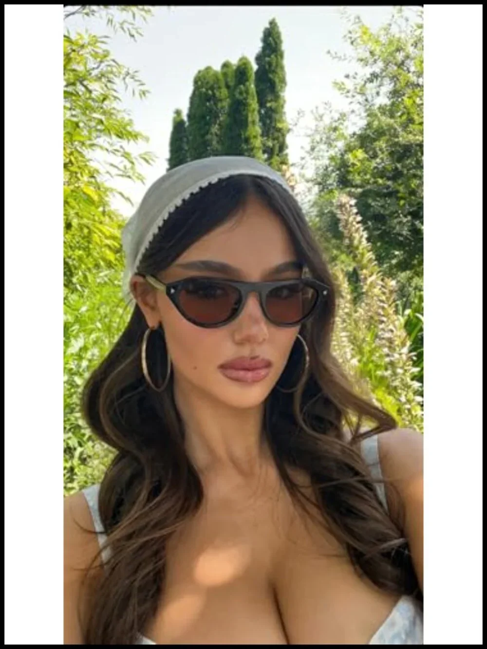 Retro Oval Cat Eye Sunglasses UV400 Protection Lightweight